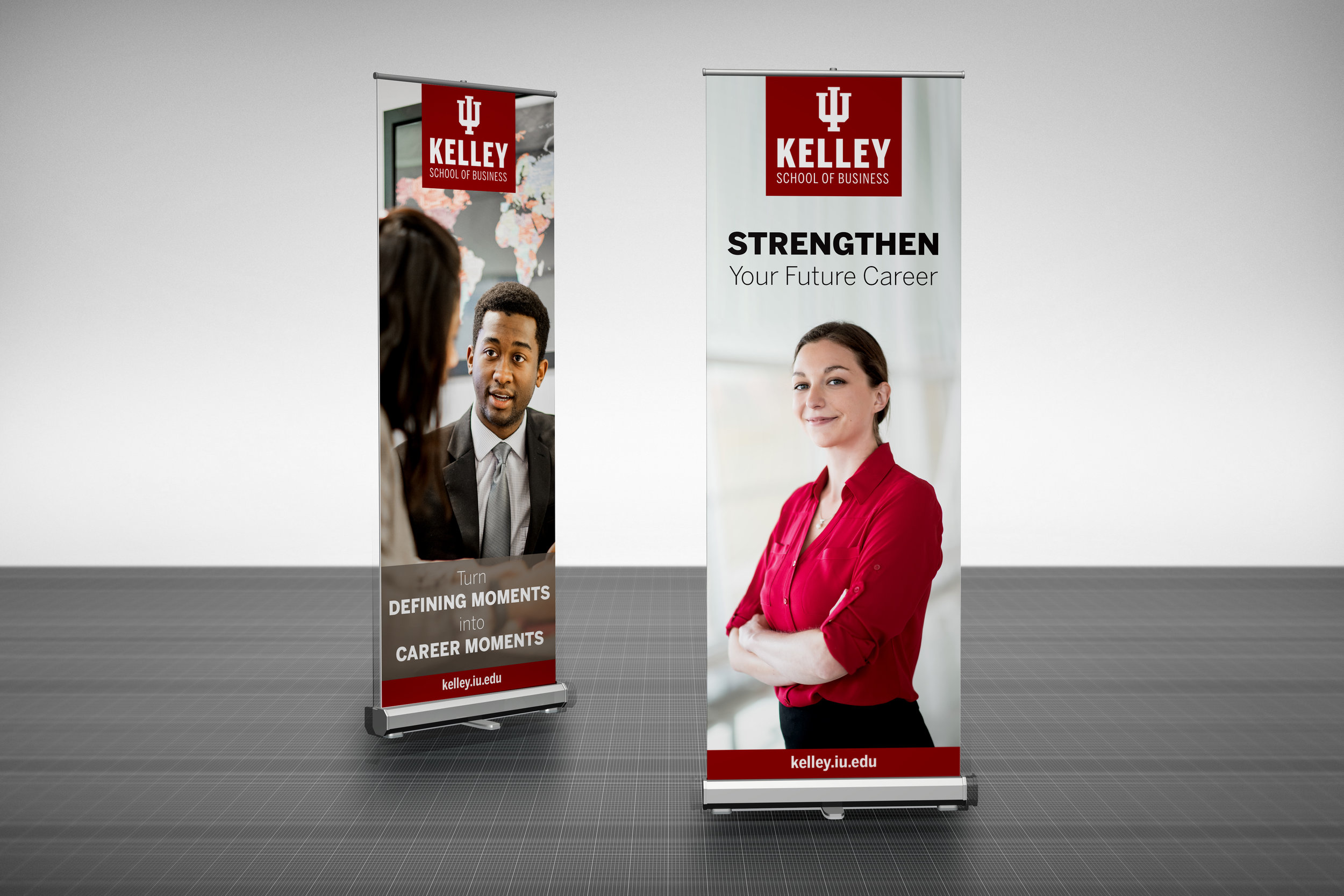 31" x 81" retractable floor banners
