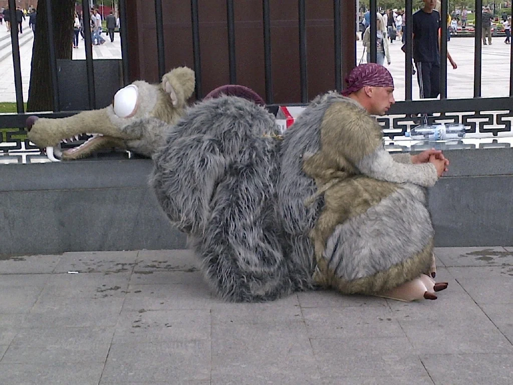 Outside the Kremlin.
