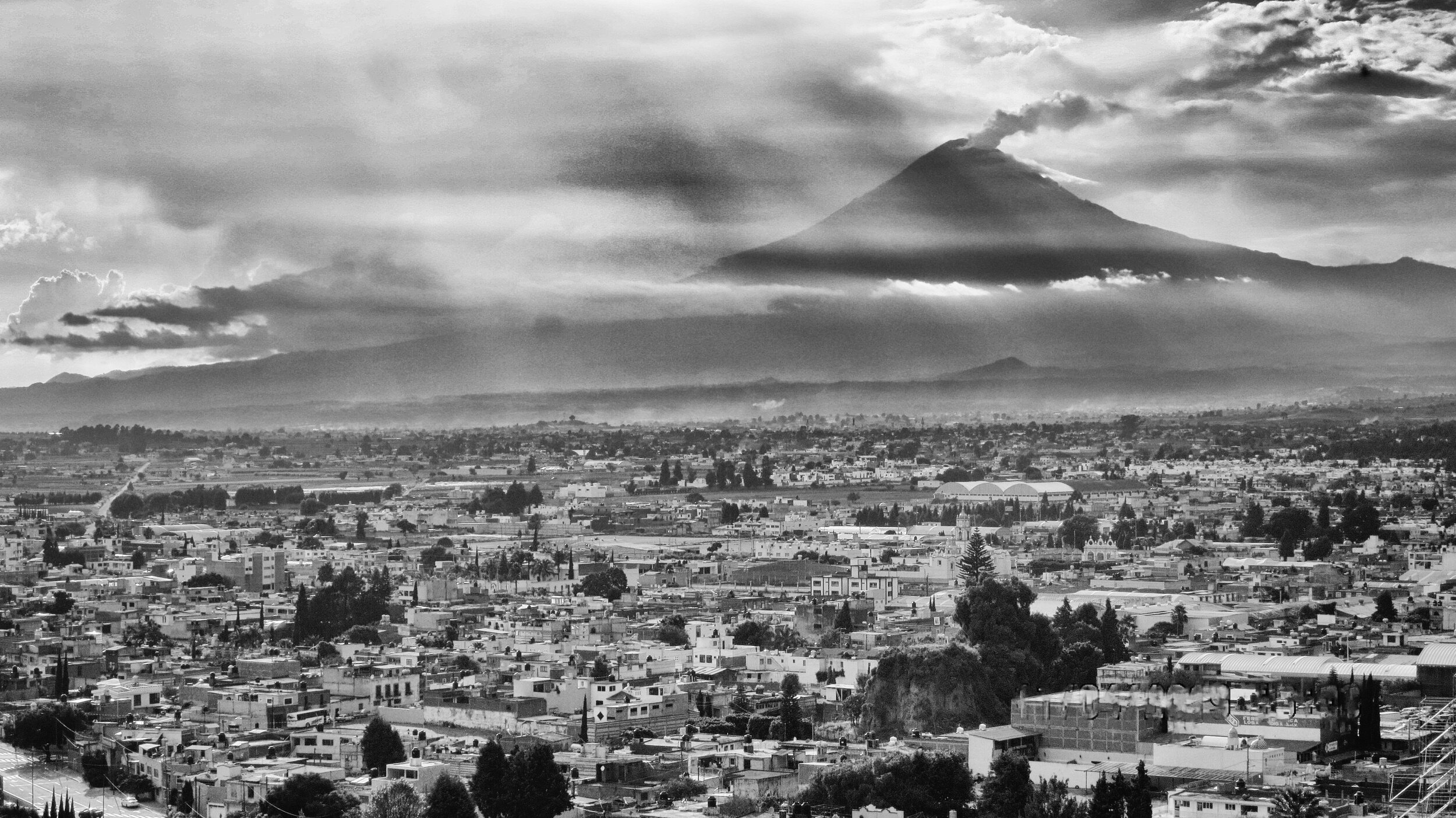  Volcán Popocatépetl, from Cholula. 