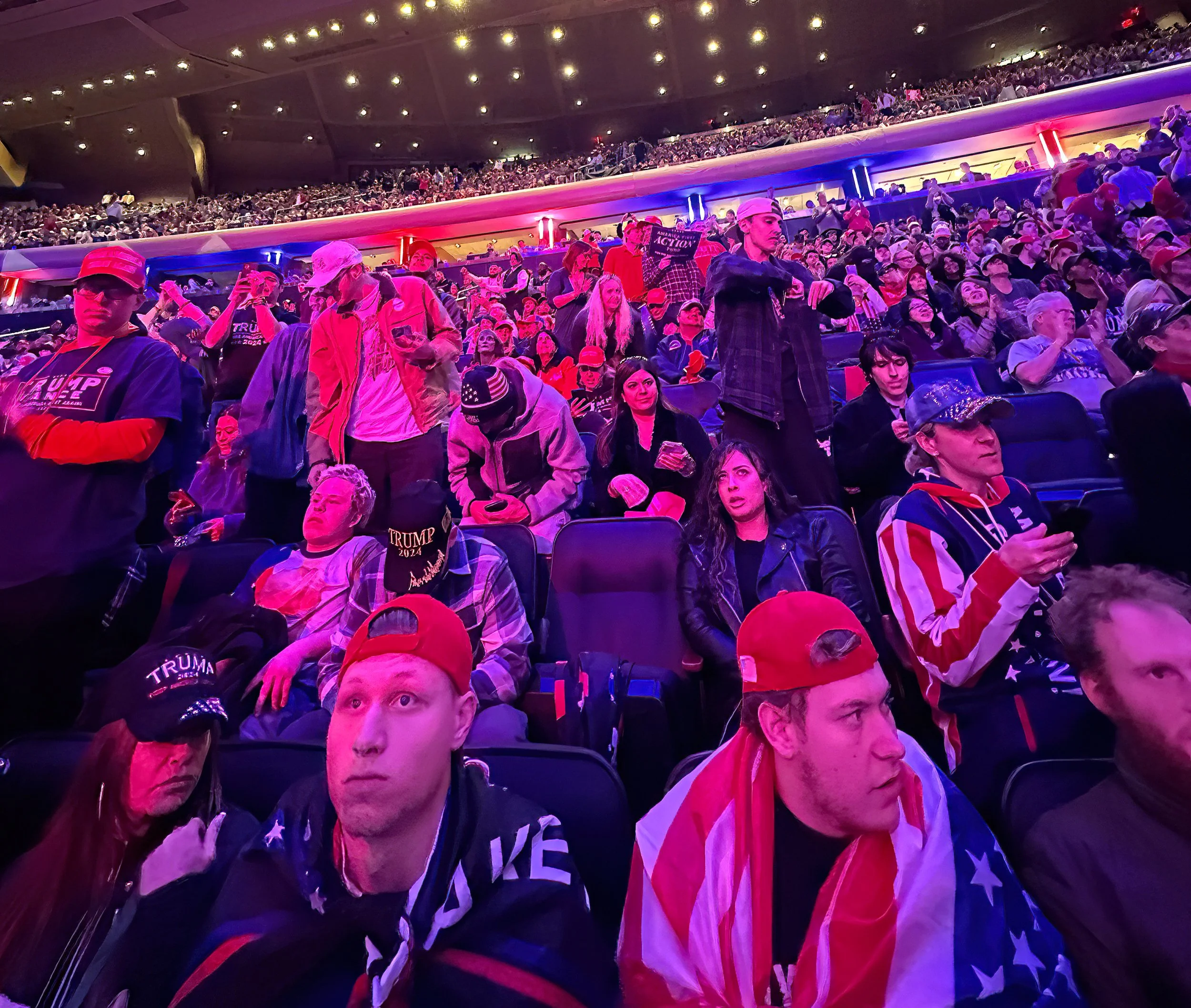 Trump rally, Madison Square Garden NYC.