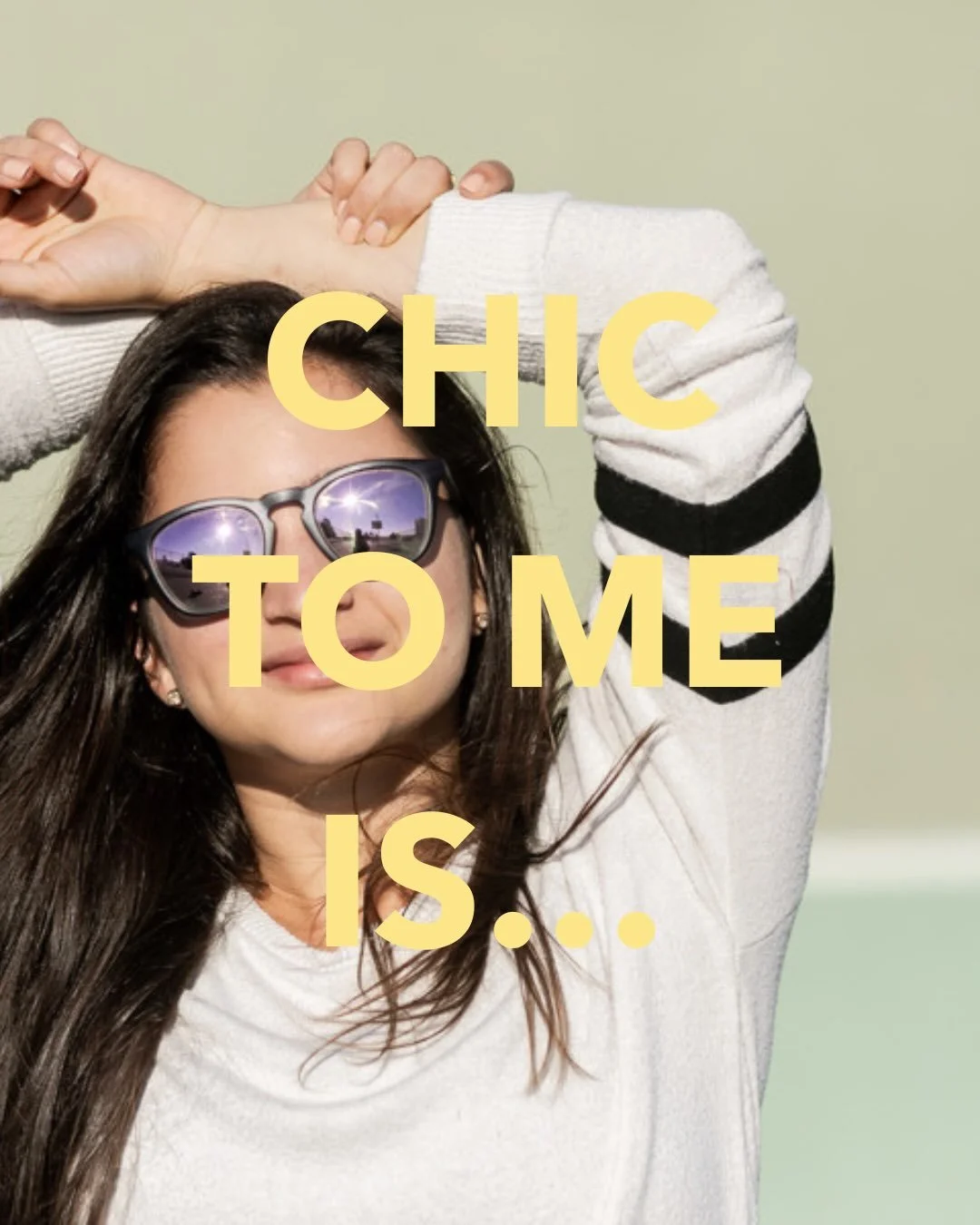 Hi, I&rsquo;m Mariana. 

This is what I find really chic.