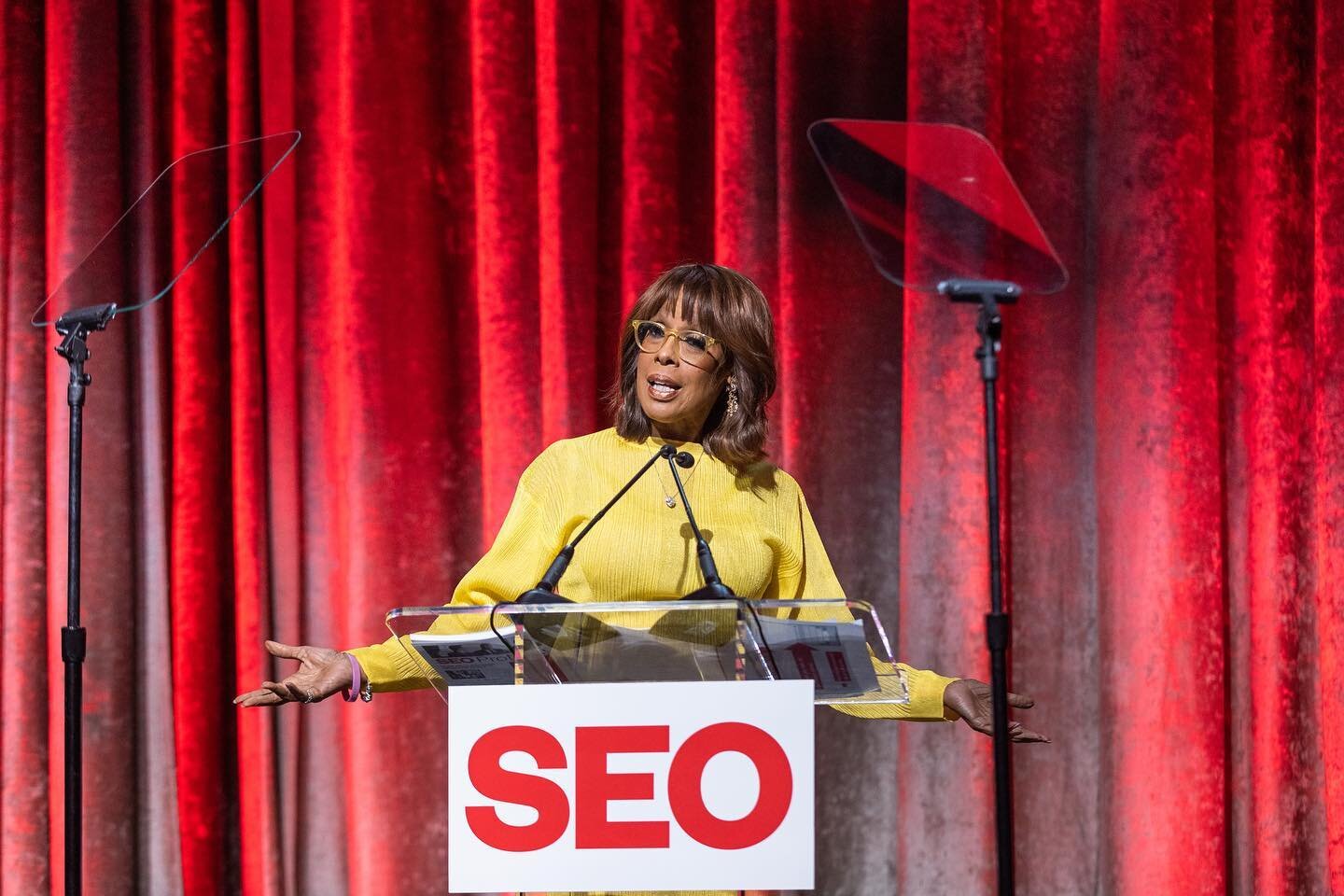 Gayle King at the SEO Awards Dinner