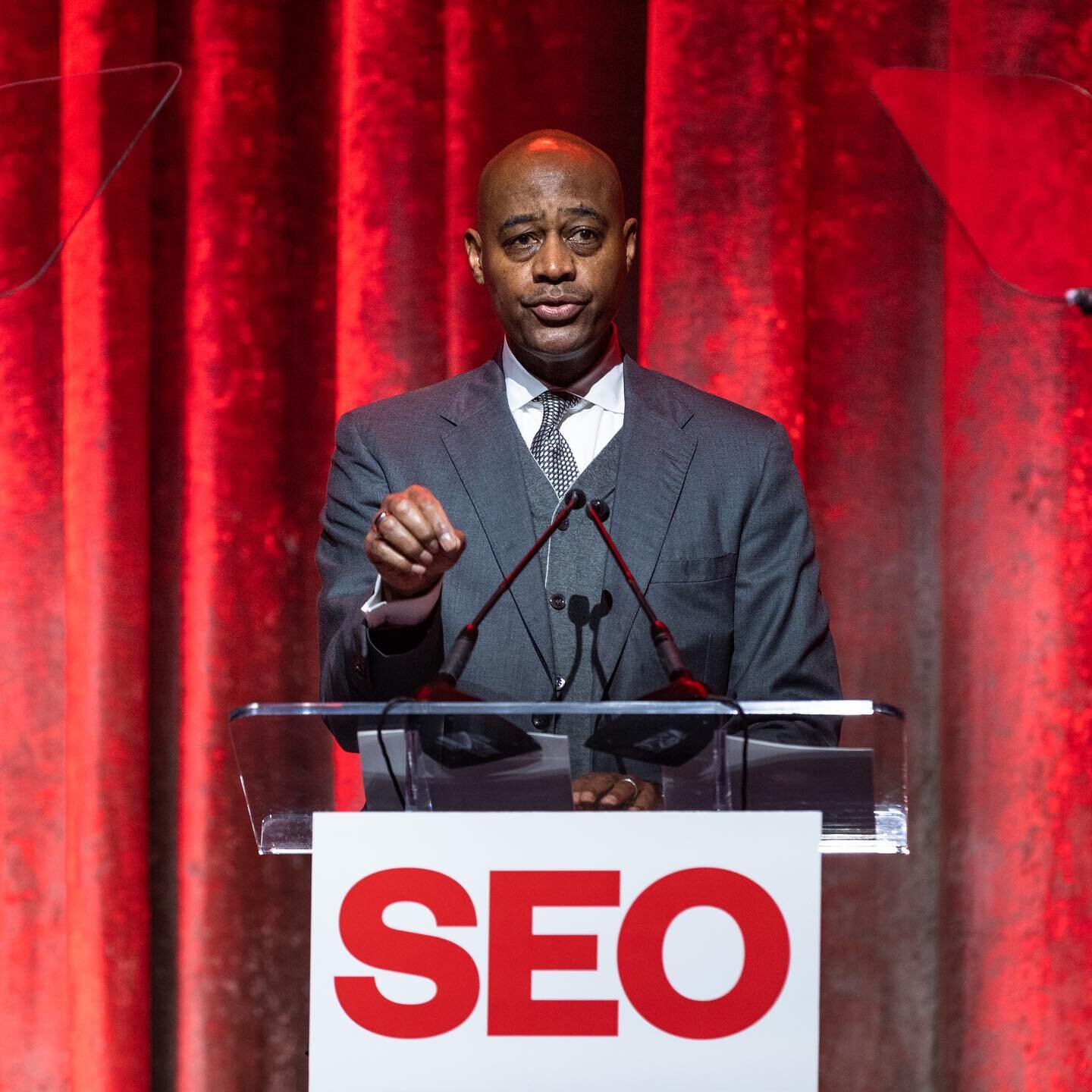 Ray McGuire at the SEO awards dinner