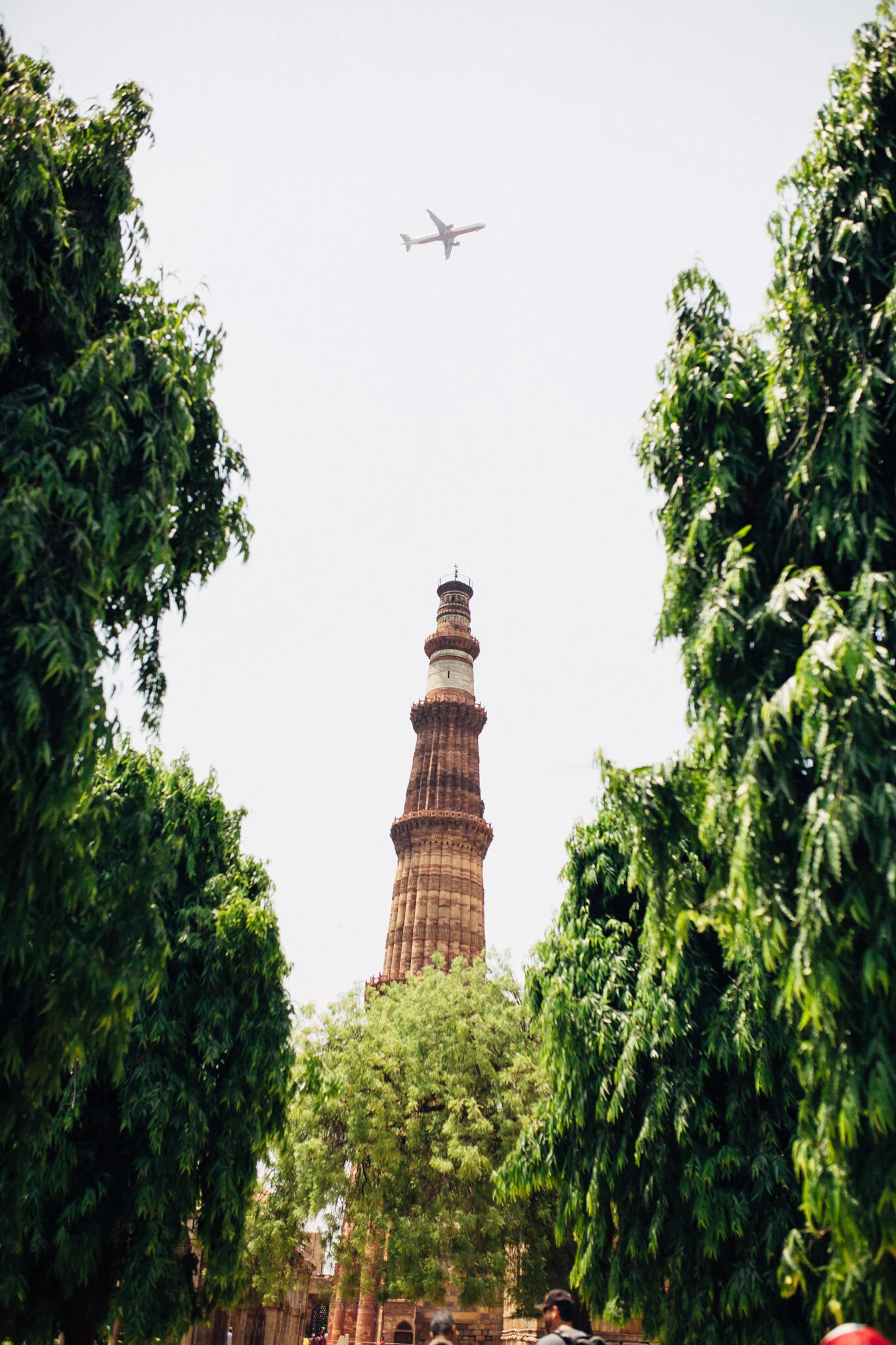 Airplane Over Qutabminar