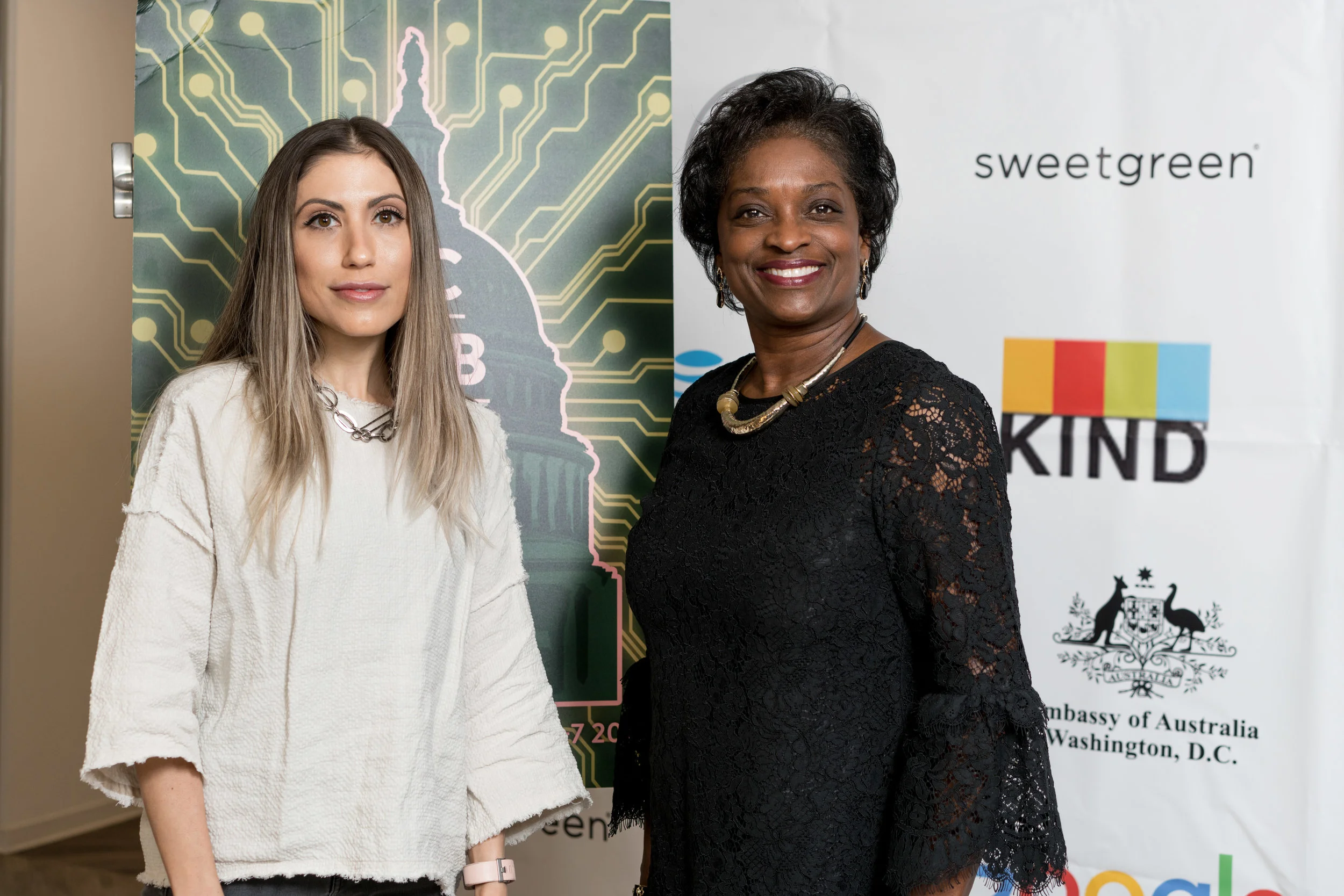 Otessa Ghadar and Mignon Clyburn (FCC Commissioner)