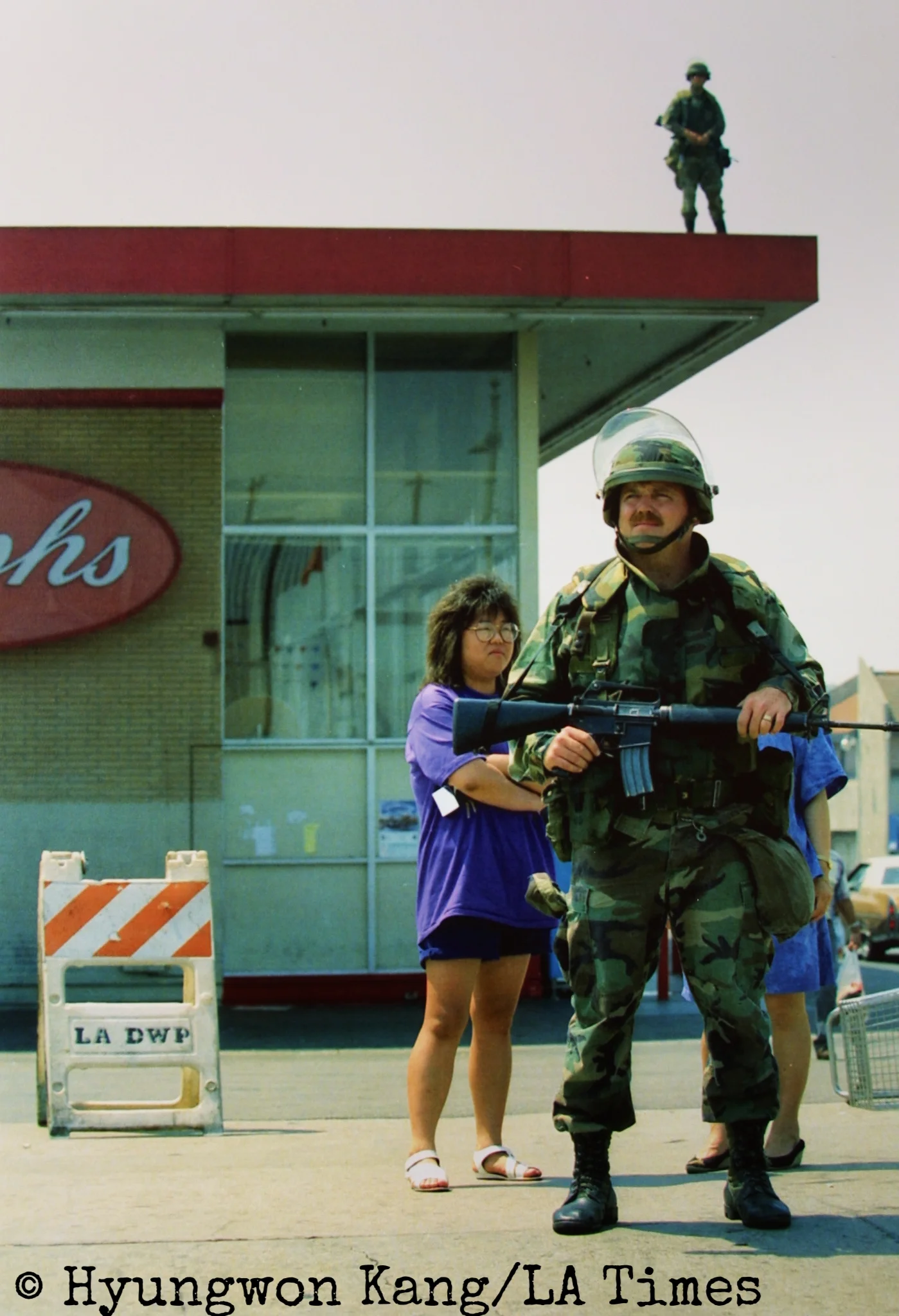 National Guard in Koreatown