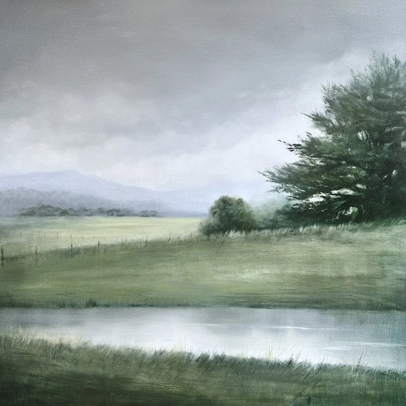 MORNING AT THE DAM (SOLD)