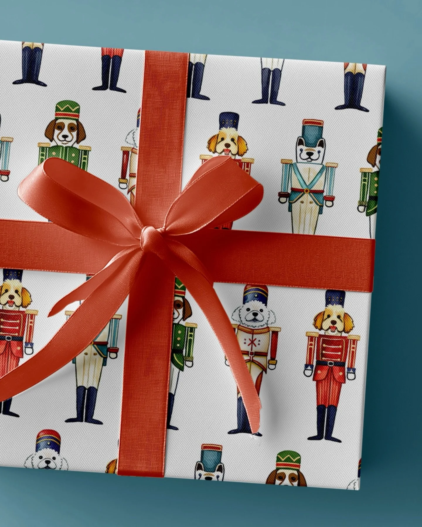 More Christmas cuteness I illustrated for Mark &amp; Graham! Nutcracker doggies? Hell yes. We went back and forth on the outfits and dog breeds (Frenchie, beagle, golden, and crusty white) and it all turned out so well. ✨ Love to see all the differen