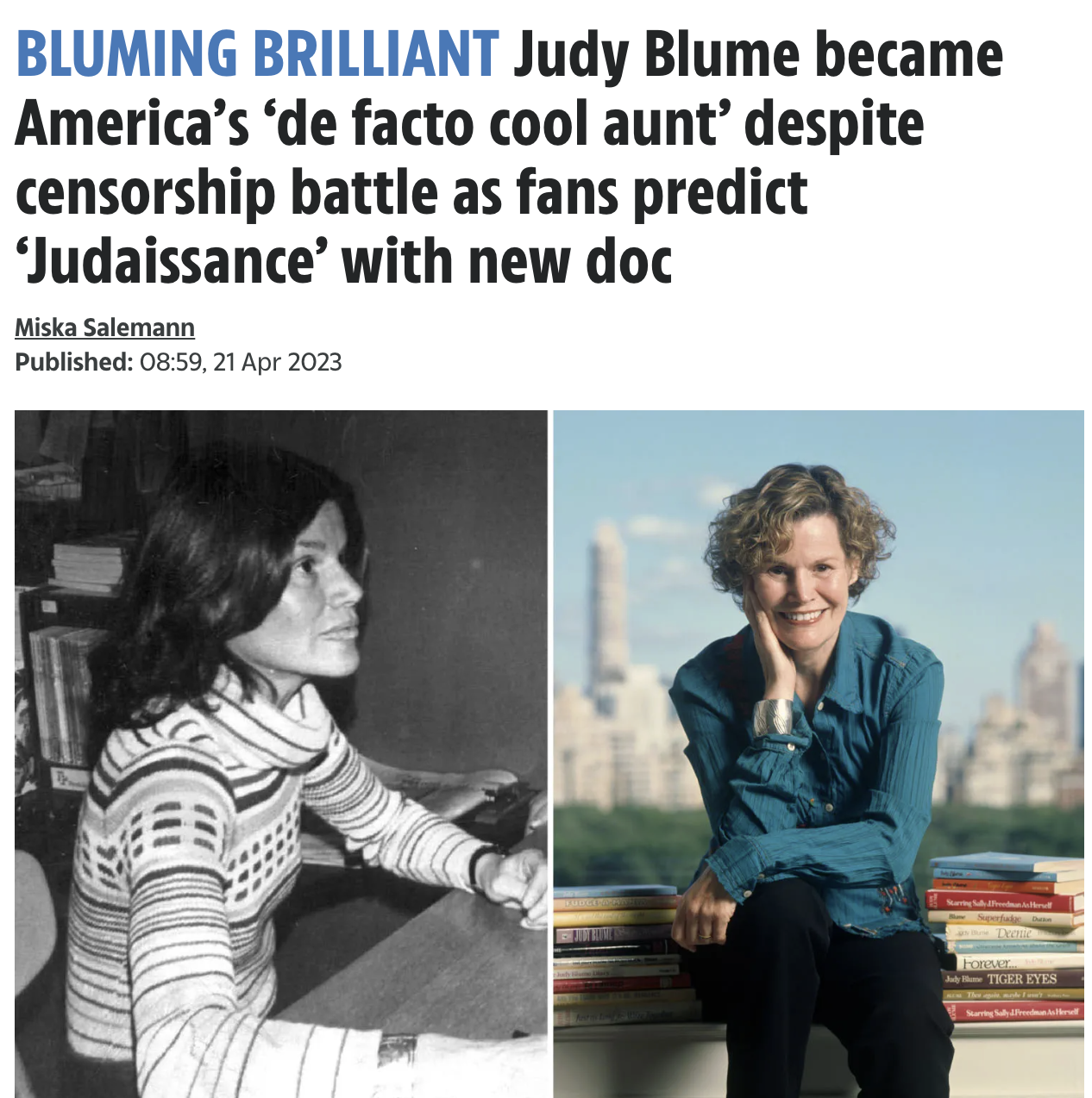 THE SUN: Judy Blume became America’s ‘de facto cool aunt’ despite censorship battle as fans predict ‘Judaissance’ with new doc
