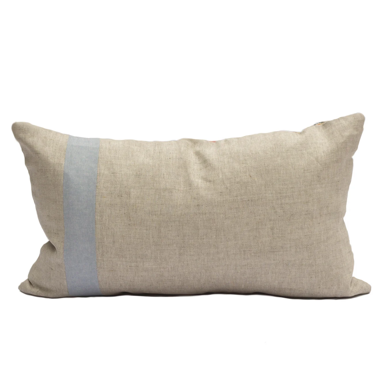 bleached denim pillow