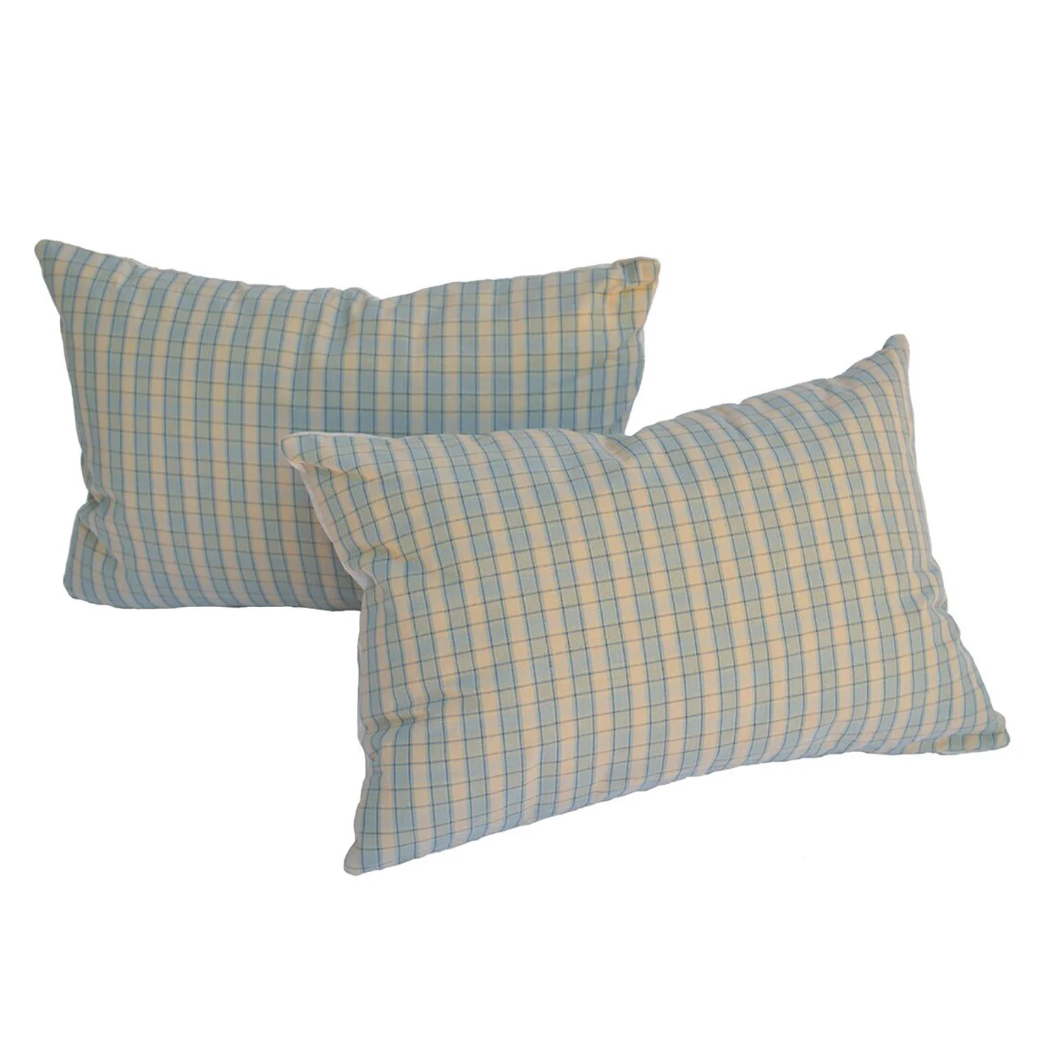 gingham lumbar pillow