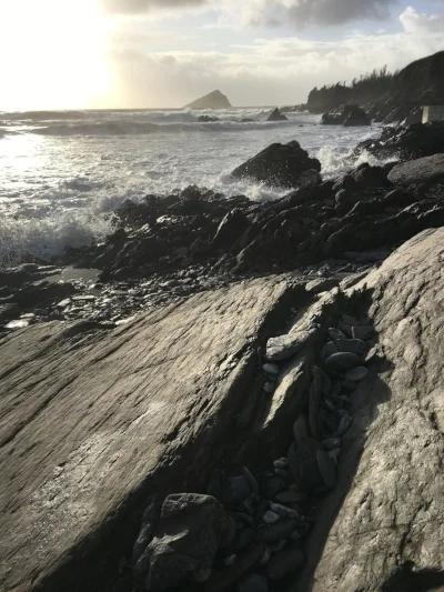The wild weather kept us indoors for a lot of the time, except on NYE when we blew away all the cobwebs with a cheeky visit to Wembury Beach - I've never seen such big waves in the UK, it was amazing.