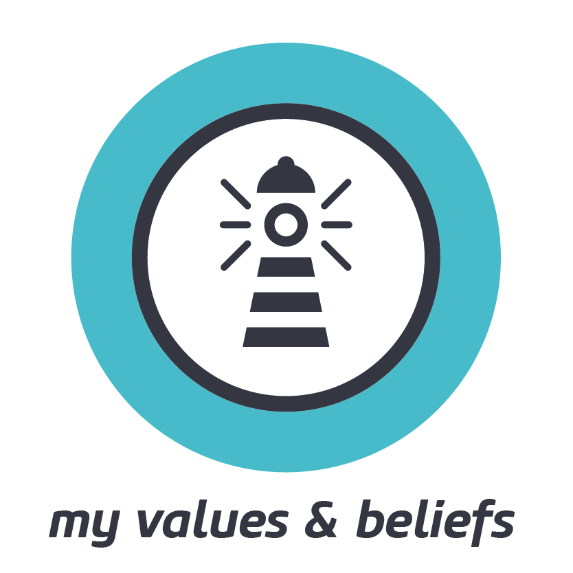 MY VALUES &amp; BELIEFS    Values &amp; beliefs can guide and govern our behaviour. Know their worth and their bias.