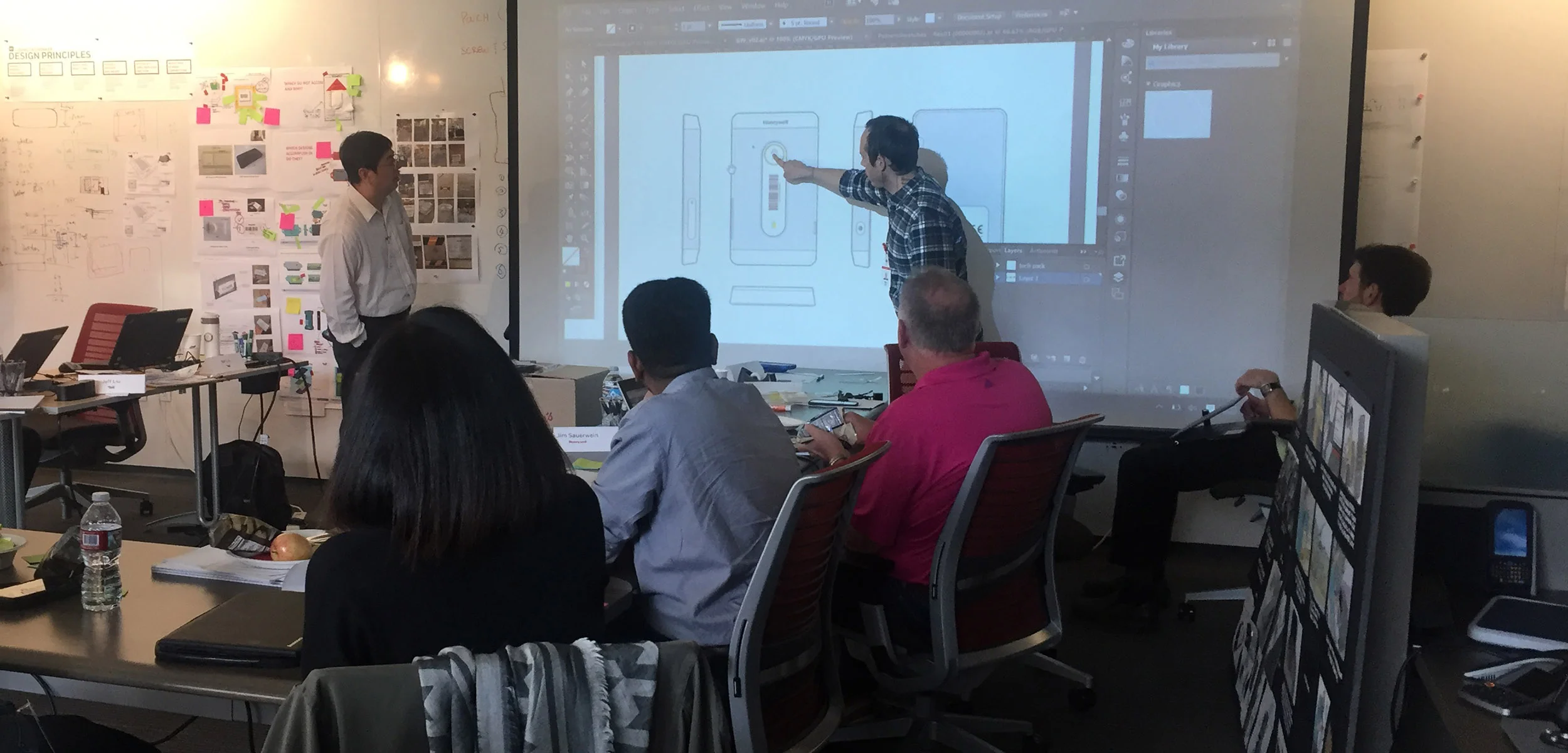 4-Day On-Site Workshop in Seattle. That's me pointing at an early concept.