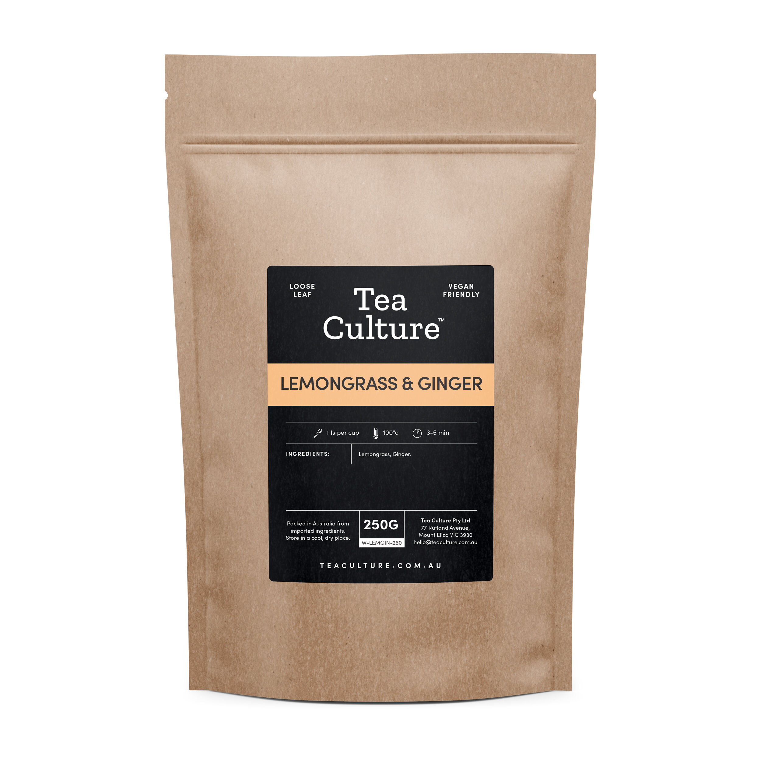 Tea Culture Lemongrass and Ginger Tea 250g