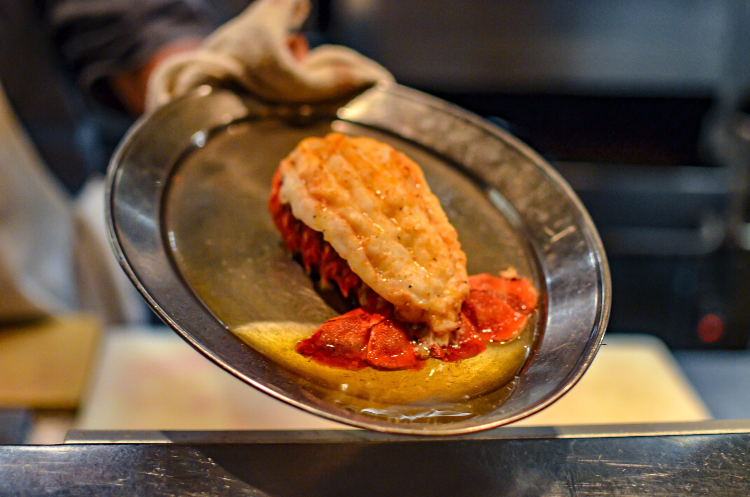 Lobster Tail in pan