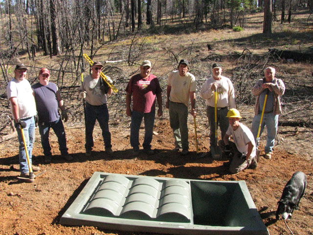 Mule Deer Foundation Installs Dome Top 500 Guzzler