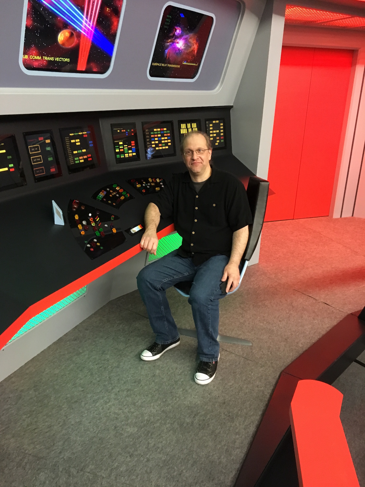Scott Pearson at the Communications Station ©2017 David R. George III