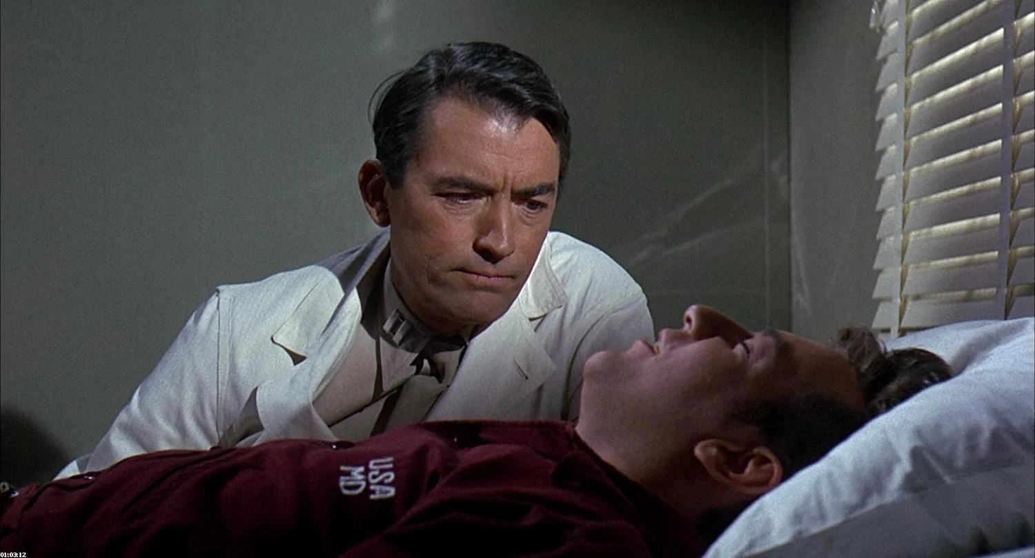 Gregory Peck and Bobby Darin in Captain Newman, M.D.