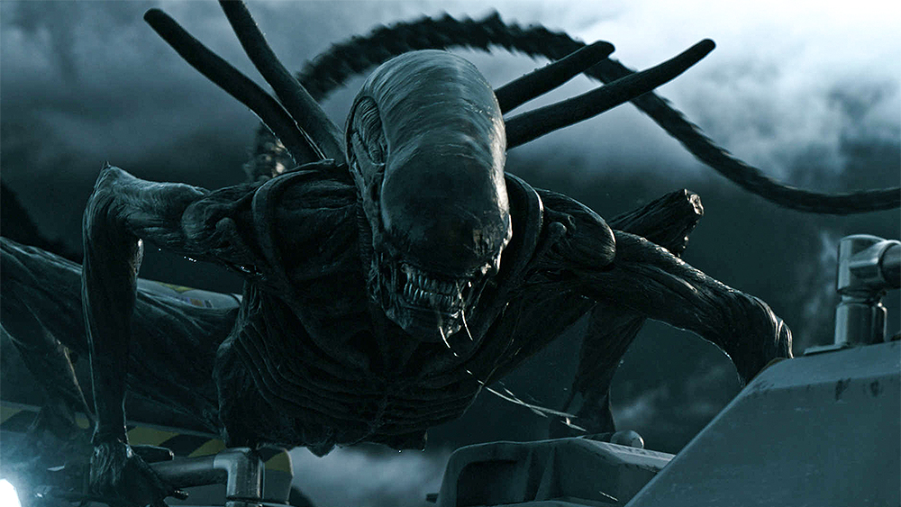 H.R. Giger-inspired extraterrestrial in Alien: Covenant