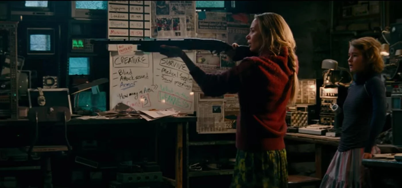 Emily Blunt and Millicent Simmonds in A Quiet Place