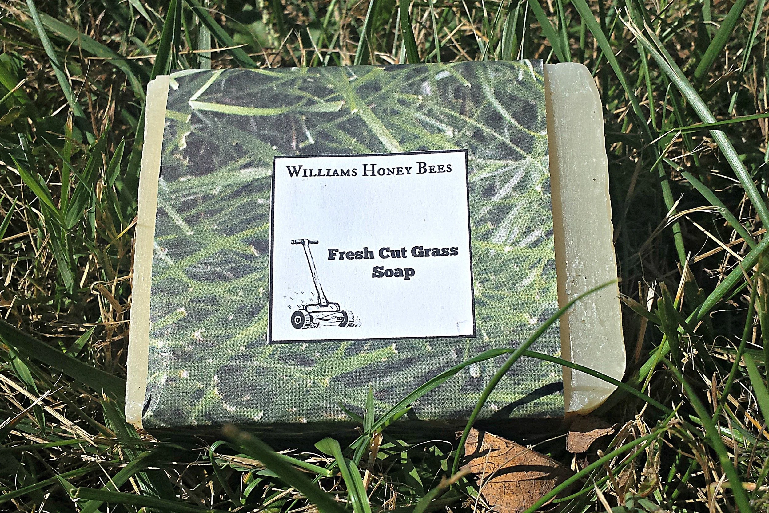 fresh cut grass soap