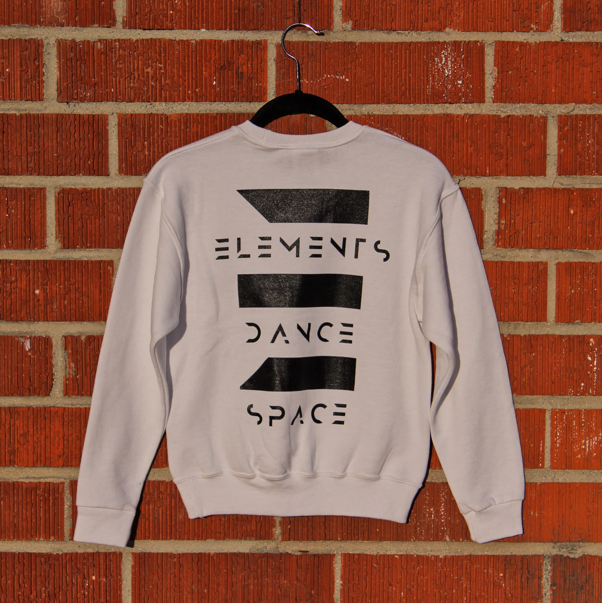 White sweatshirt (back)