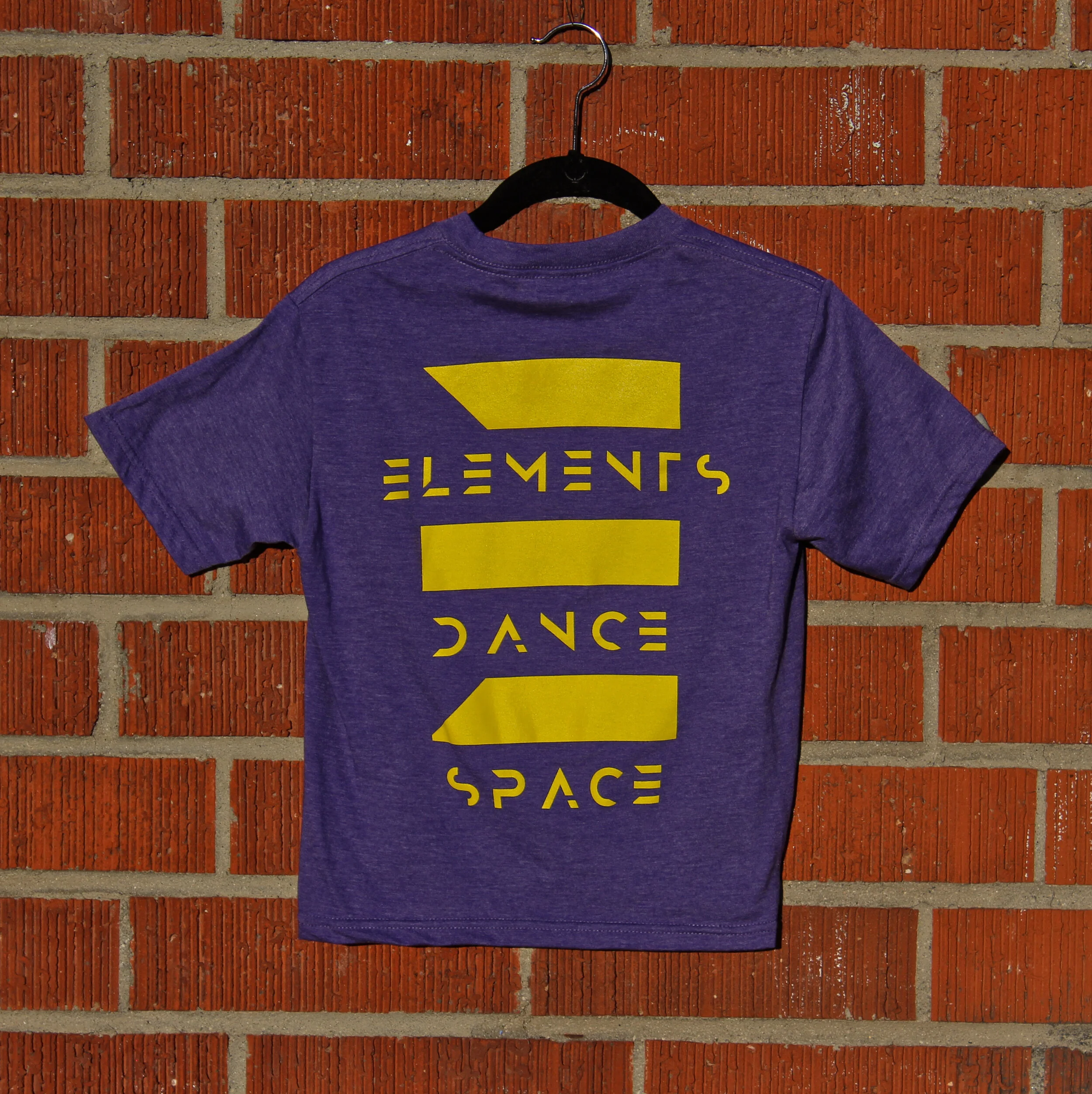 Youth purple t-shirt with EDS logo (back)