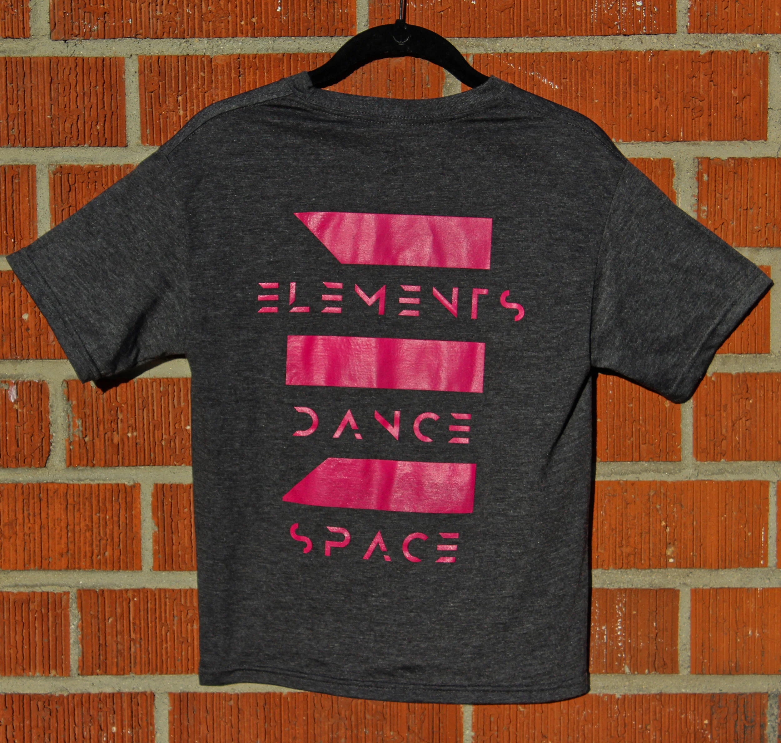 Youth dark grey t-shirt with EDS logo (back)