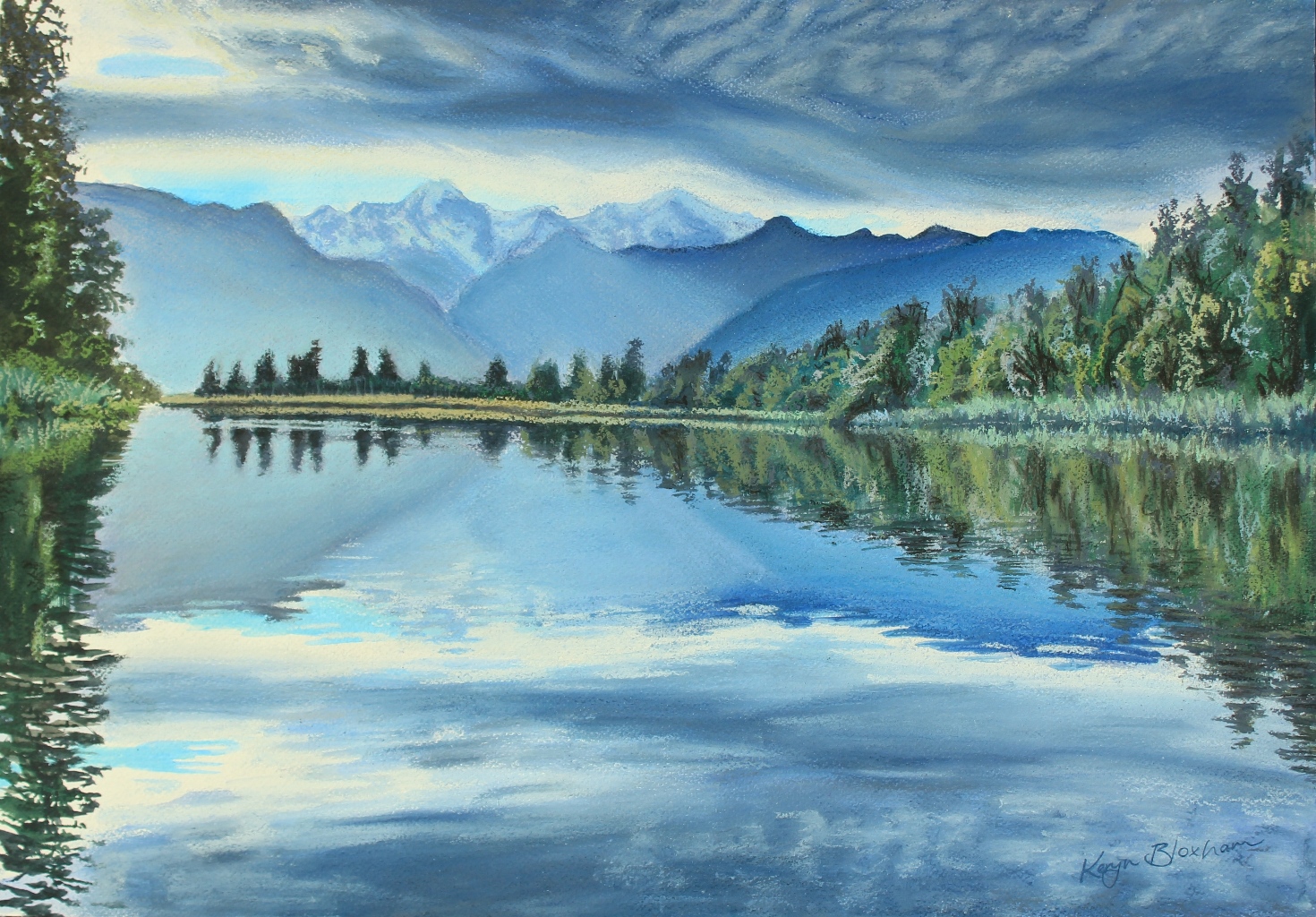 Lake Matheson pastel painting.jpg
