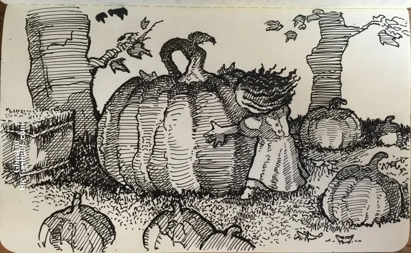 inktober12-lylapumpkin