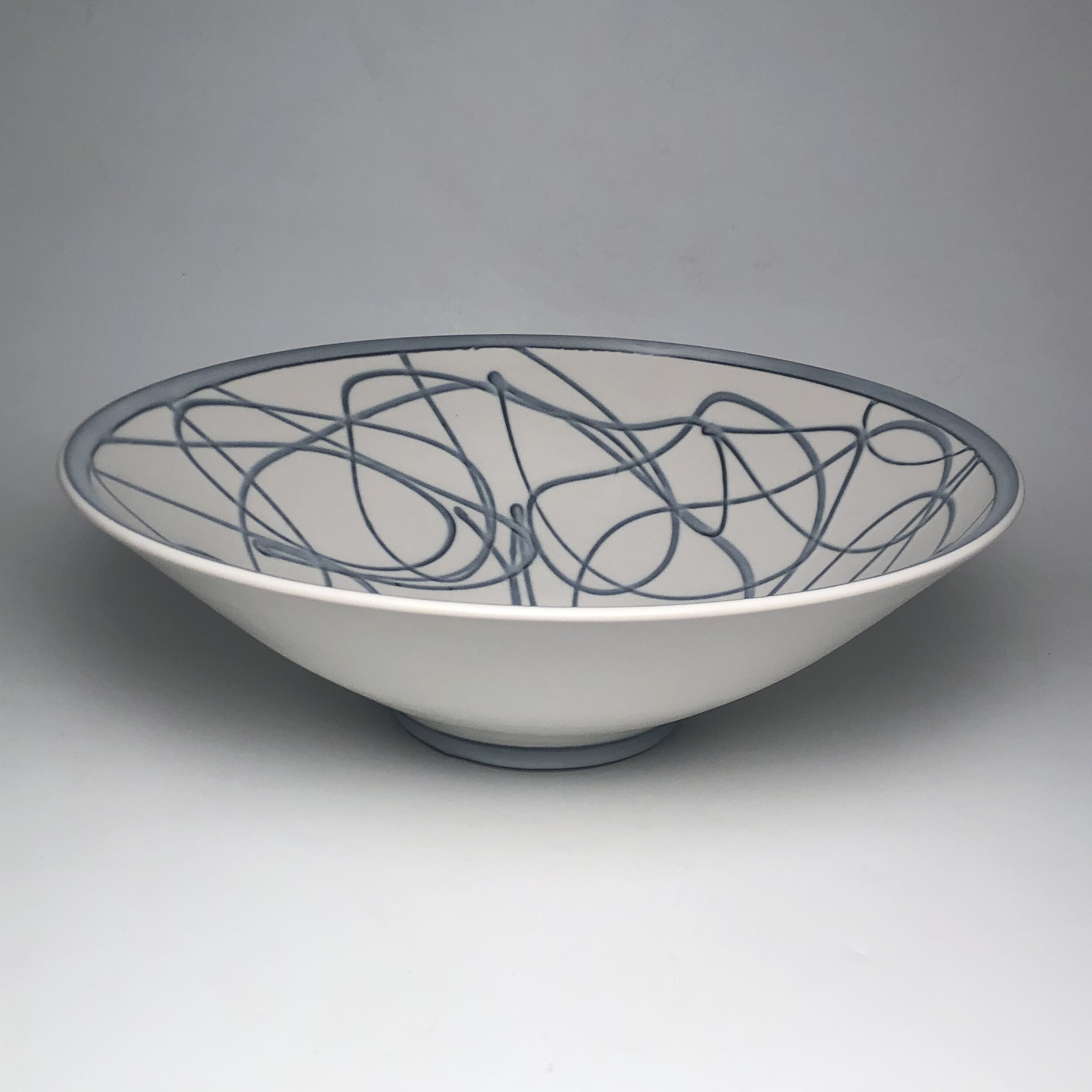 Large White Open Pollock Bowl