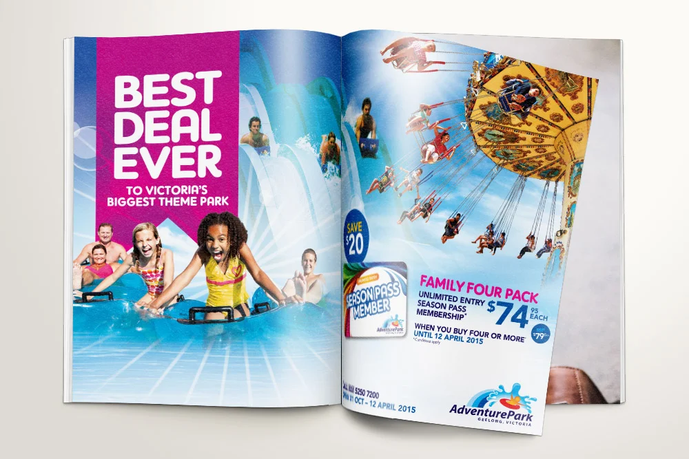 Adventure Park Advertising campaign creative direction graphic design