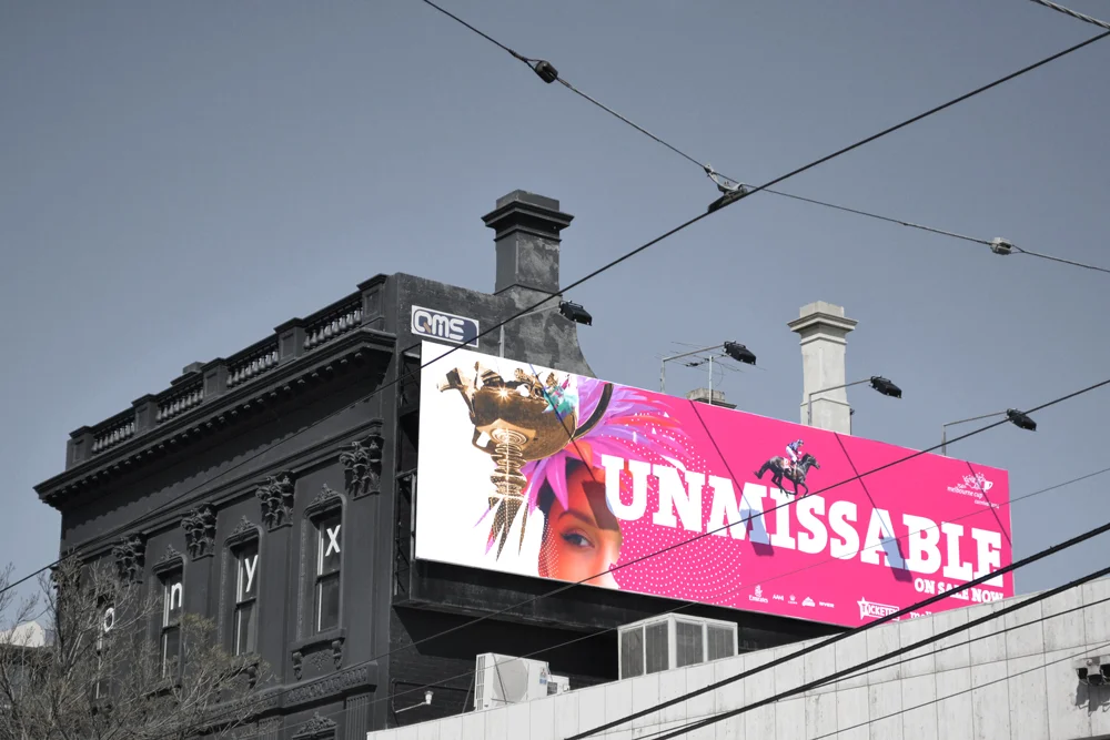 MELBOURNE CUP CARNIVAL OUTDOOR Advertising
