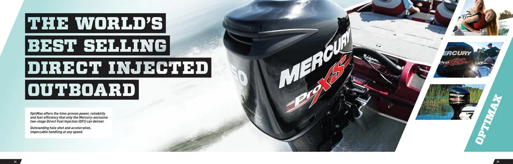 Mercury Marine advertising graphic design brochure design