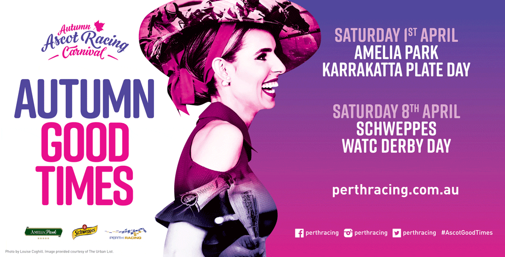 Perth Racing Autumn Racing Carnival creative direction graphic design