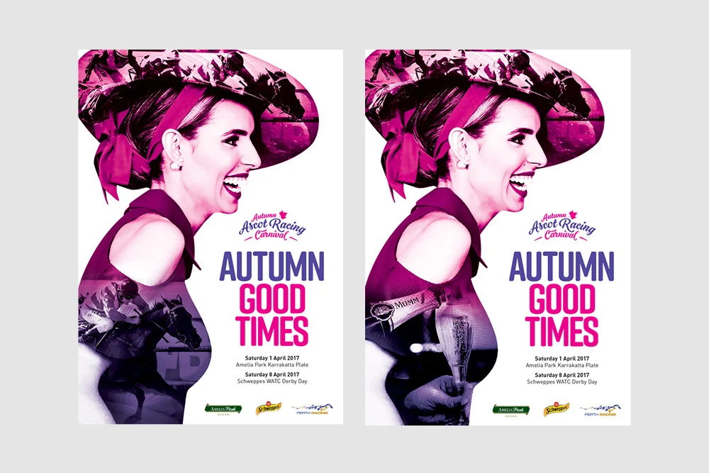 Perth Racing Autumn Racing Carnival creative direction graphic design