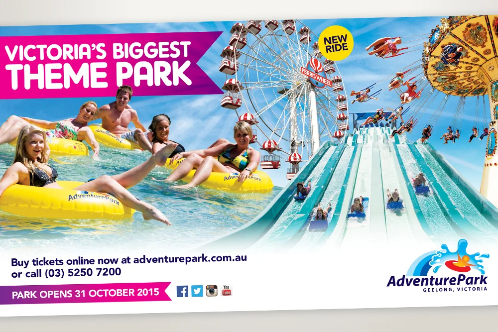 Adventure Park Advertising campaign creative direction graphic design