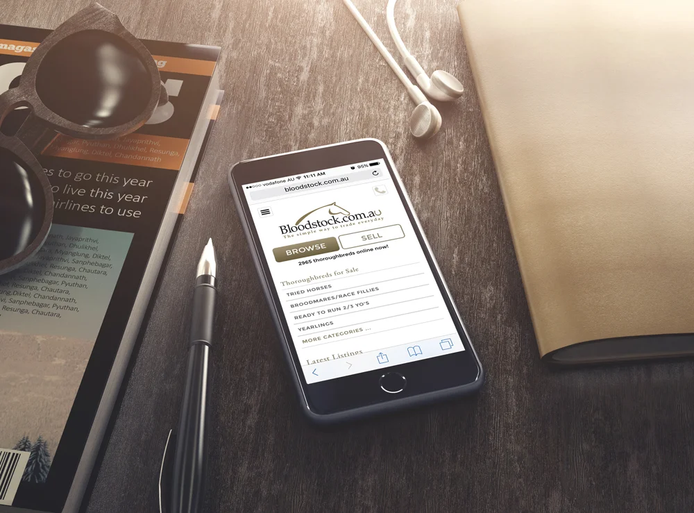 Bloodstock.com.au – Mobile Website Design