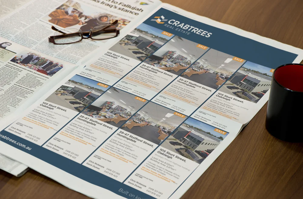 Crabtrees Real Estate Rebrand graphic design logo brand identity advertising