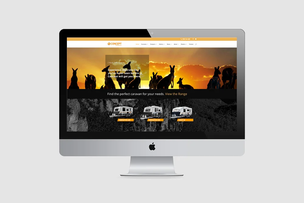 Concept Caravans - Website design – Creative Direction