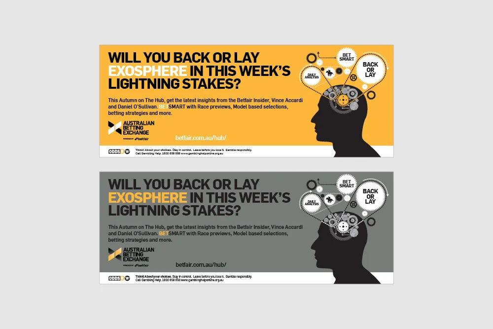 Betfair Australia – Australian Betting Exchange Rebrand – Creative Direction