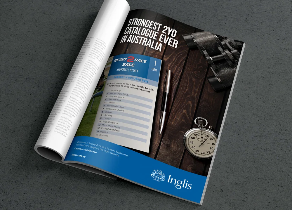 Inglis Advertising campaign creative direction graphic design magazine