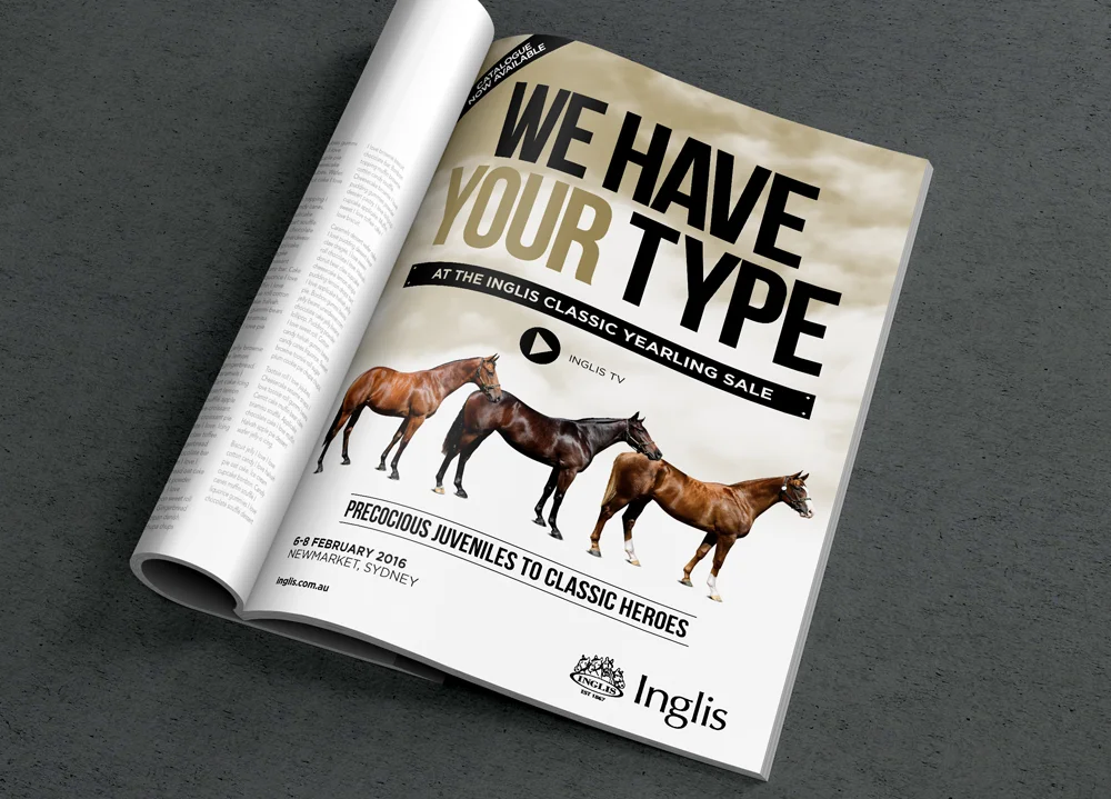 Inglis Advertising campaign creative direction graphic design magazine