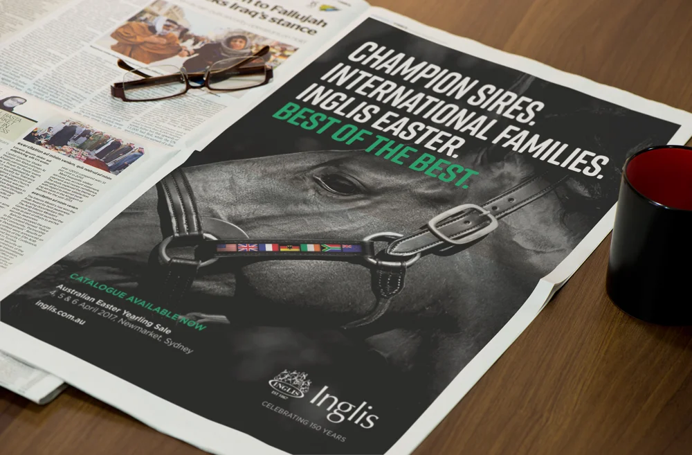 Inglis Advertising campaign creative direction graphic design newspaper
