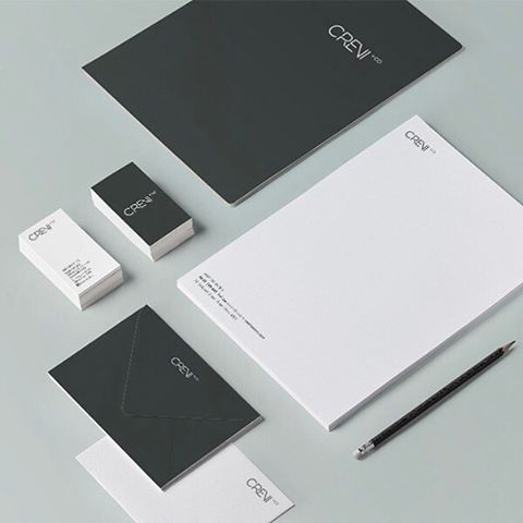 Brand identity for @creviandco we completed a while back. Love the simplicity of this modern identity ➖