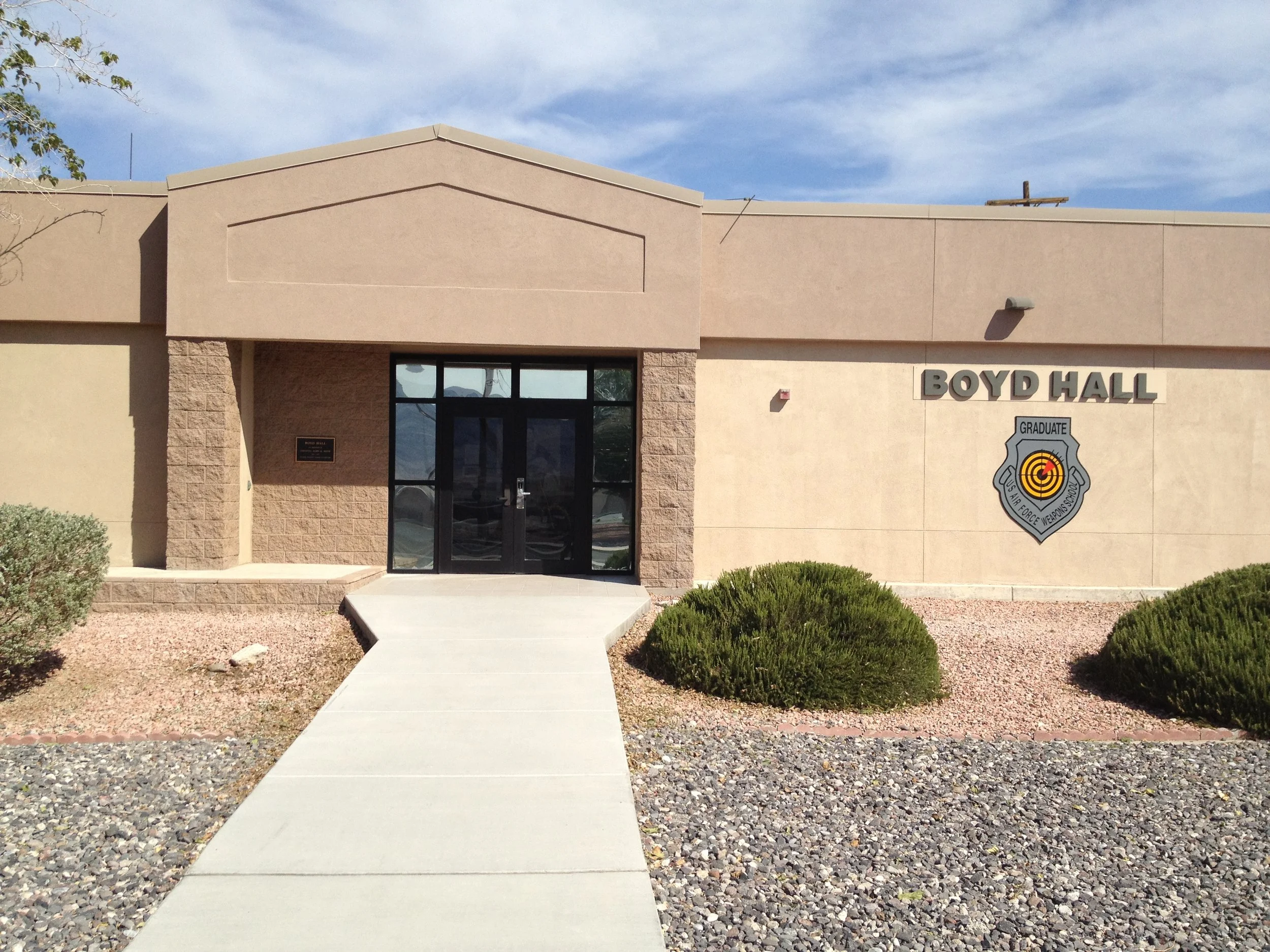 Boyd Hall at Nellis Air Force Base, Nevada