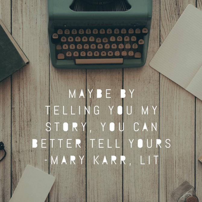 telling you my story