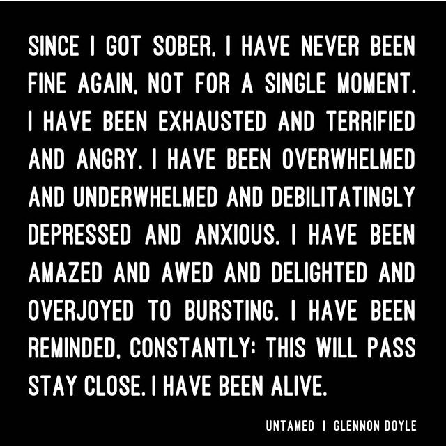 Thank you for this, @glennondoyle. My very favorite part: &ldquo;I have been alive.&rdquo; ❣️