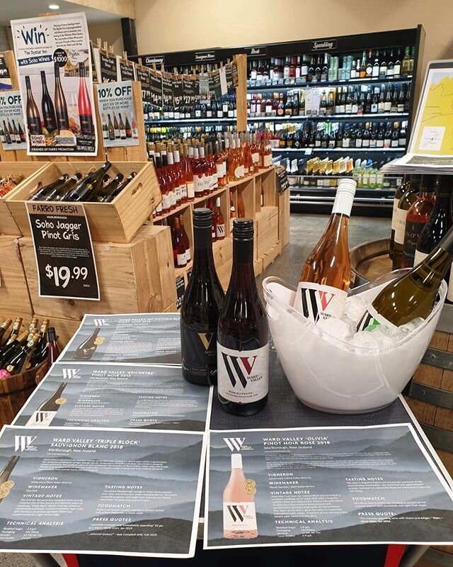 Our man Richard Campbell all set up and good to go at @farrofresh Orakei. Head in to try some exceptional single vineyard wines!